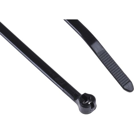 Serre-câble Thomas & Betts Ty-Rap 185.67mm x 4,83 mm Noir en Nylon 66 ( Prix pour Sachet de 1000 ) (1/2)