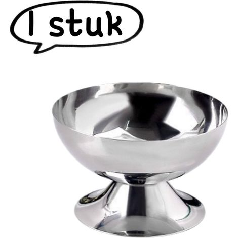 1 coupe dessert en acier inoxydable 304 forme barre pour glace pudding et salade de fruits 6,2 x 7,2 x 10 cm modèle court argenté (1/5)
