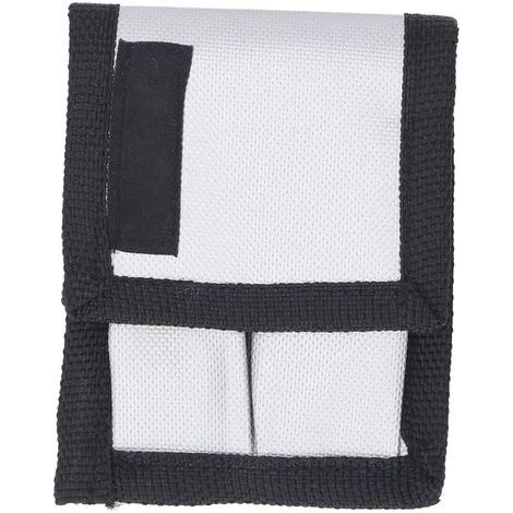 Étui pour batterie pouvant contenir 2 piles, sac de rangement ignifuge résistant aux éclaboussures, transportant avec fermeture à crochet et boucle arrière (1/5)