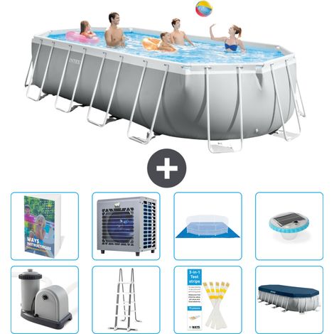Intex Piscina Prism Frame Ovale - 610x305x122 cm - 9-pezzi  S523 (1/4)