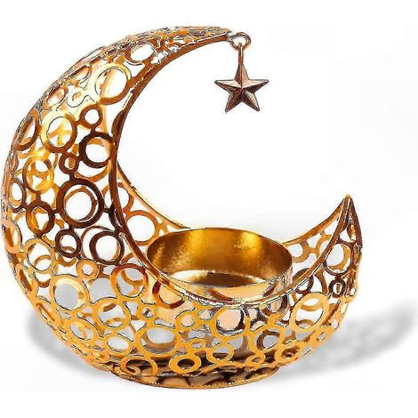 Vintage-Teelichthalter in Mondform für die Ramadan-Tischdekoration (1/5)