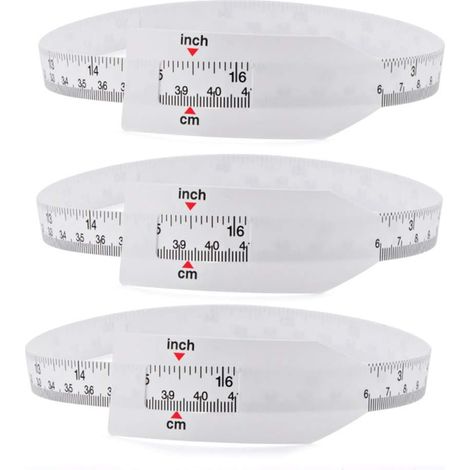 Lot de 3 mètres ruban de 60 cm (24 pouces) pour mesurer le tour de tête des bébés et des nourrissons. Accessoires pour bébés et enfants. (1/5)