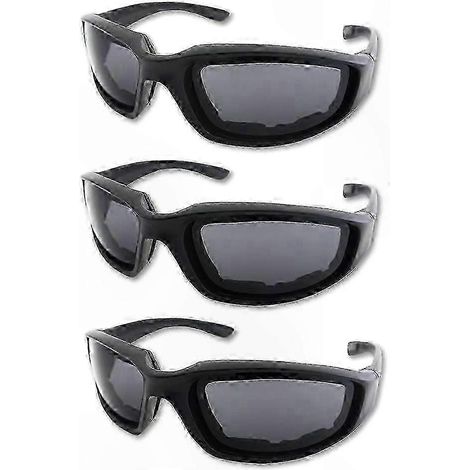 Motorradbrille mit UV-Schutz – Staub- und winddichter Schutz, gepolsterte Schale für Fahrer (1/4)