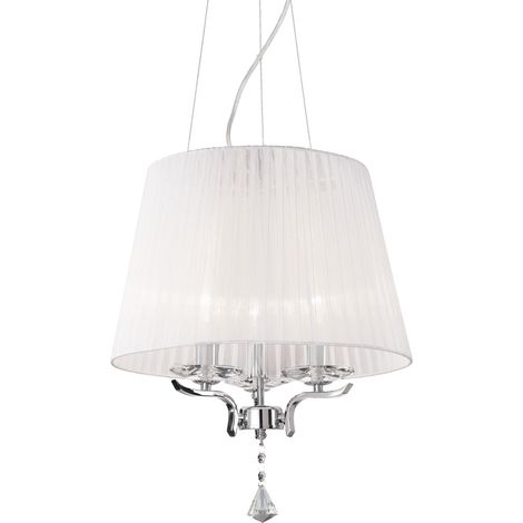 Lampadario Classico Pegaso Metallo Bianco 3 Luci E14 (1/2)
