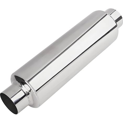 Silencieux Echappement Voiture en Acier Inoxydable de 305 mm avec Sortie D'air de 63 mm Echappement Voiture Universe Tuyau D'échappement à Passage Direct pour Divers Véhicules (1/5)