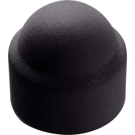 Caja de 100 tapones de tuerca hexagonales negros Ø 12mm ACTON - 8560012
