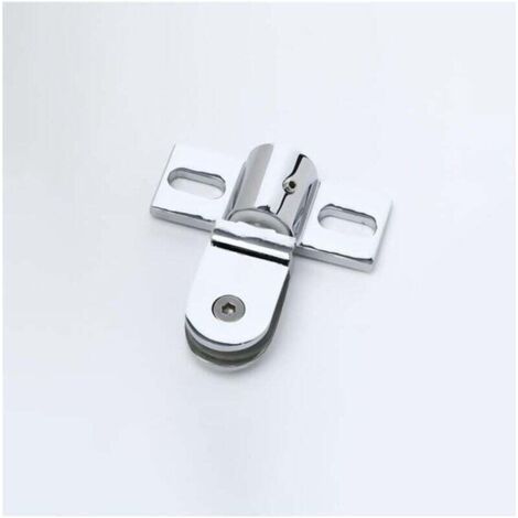 Support de charnière pour porte de salle de bain en verre, porte tournante, vitrine en verre en acier inoxydable