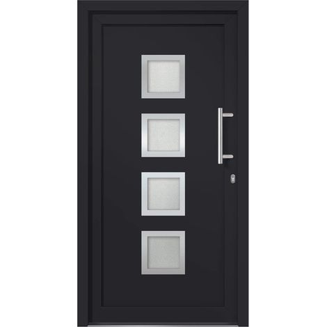 Porte d'entrée Anthracite 88x200 cm vidaXL