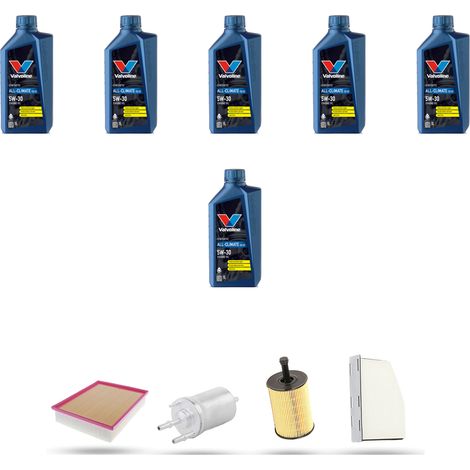 Kit tagliando 4 FILTRI e 6L OLIO compatibile con Audi A3 II (8P1,8PA) 3.2 V6 quattro 184kw dal 2003 (1/5)