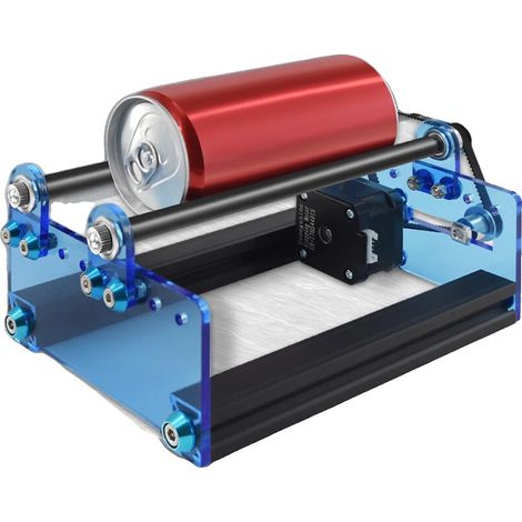 Module Rotatif pour Graveur Laser, Largeur Ajustable pour Canettes, Gravure Précise pour Objets Cylindriques (1/5)