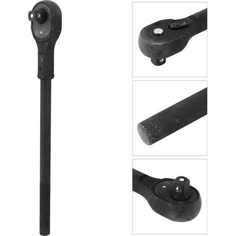 Clé à douille réversible robuste 3/4 pouce pour réparation automobile, manche allongé et tête carrée (1/5)