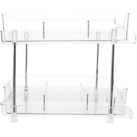 Doppellagiger transparenter Kosmetikorganizer aus PET und (1/5)