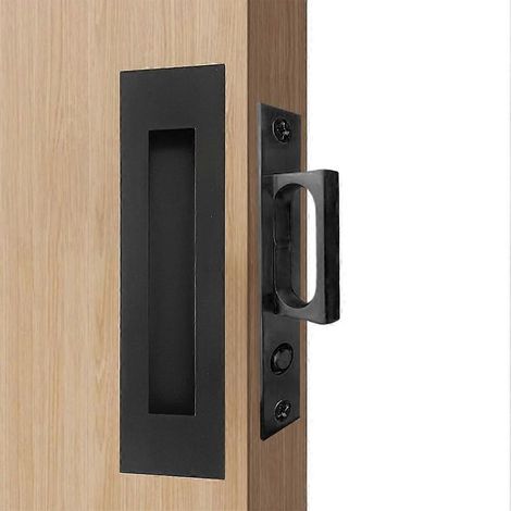 Poignées encastrées à profil bas avec poignée de bord pour portes de placard coulissantes, compatibles avec les portes escamotables et les portes de placard. (1/5)