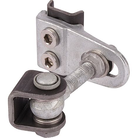 Charnière 180° avec réglage tridimensionnel GBMU4D M16 longueur 110 mm par paire - LOCINOX (1/4)