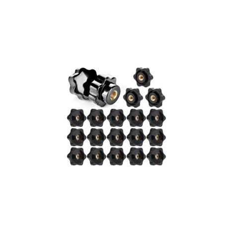 20 Stück M6x25mm Klemmknöpfe, Rändelmuttern, Sterngriffmuttern, Klemmmuttern, Sternkopf-Klemmmuttern für mechanische, Möbel- und elektronische Geräte (1/5)