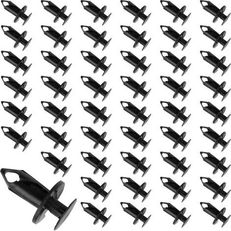 Clips de Fixation Voiture Universels,50 PCS Kit de Rivets Push Pin Solide pour Pare-Chocs et Garde-Boue,Accessoires Résistants aux Impacts avec Protection Éclaboussures et Débris (1/5)
