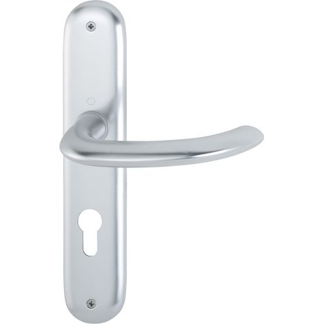 HOPPE® Drückergarnitur mit Langschild Marseille 1138/273P, Aluminium, 2784857