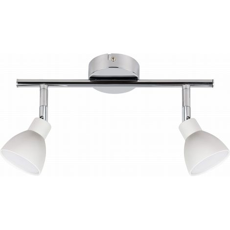 Plafoniera LED Candellux Roy 2 luci 3000K cromo bianco