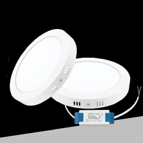 TRADE SHOP - Plafoniera Pannello Led 24 Watt Rotondo Cct Tre Colorazione Di Luce P300b-t3c - (1/5)
