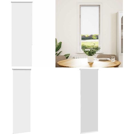 vidaXL Verdunkelungsrollo Weiß 45x175cm Stoffbreite 40,7 cm Polyester (1/5)