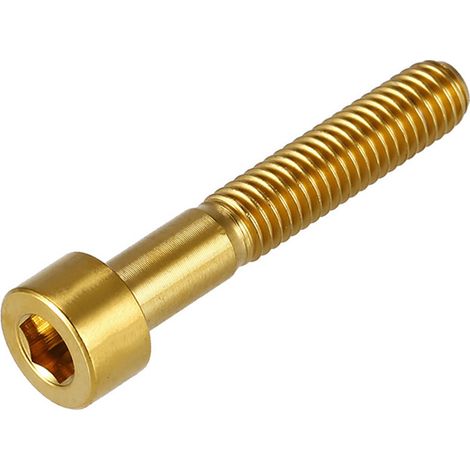 1 pièce Tige de direction vélo en titane, boulon fileté M6, accessoire vélo route, tige de selle légère (Or M6-35) (1/4)