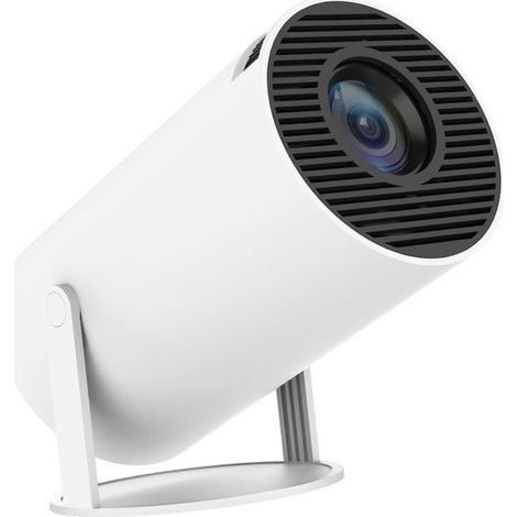HY300 Tragbarer Projektor, Weißer Heimprojektor, Android-System, 1280 × 720