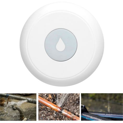 Détecteur de fuites d'eau intelligent Tuya Zigbee, alarme de fuite, détecteur de niveau d'eau de débordement compatible avec une application mobile, livré avec batterie intégrée (1/5)