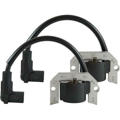 Lot de 2 bobines d'allumage pour moteurs Kawasaki FH381V FH430V et John Deere – Matériau plastique et métal – Performance optimale