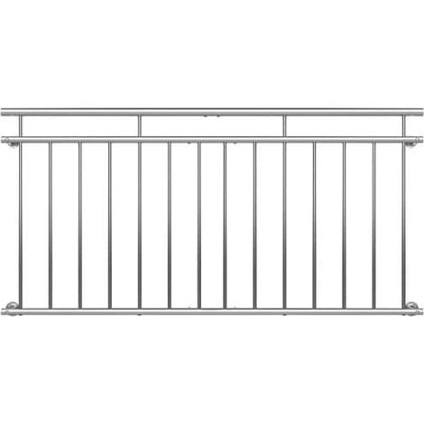 Balustrade de balcon, 184 cm X 90 cm en inox (1/5)