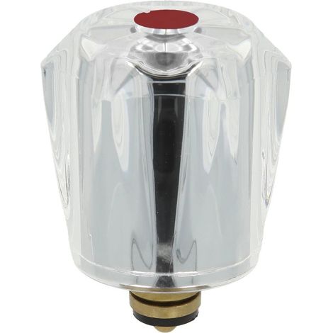 Tête sanitaire rouge 3/8’’ avec manette christal