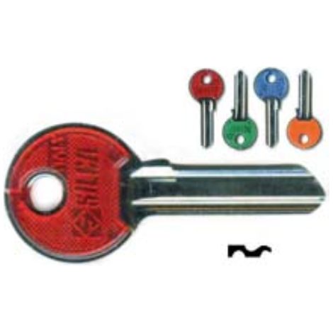 Chiavi per cilindri iseo 5 spine piccole ie3sl - ie3sl dx slim fluo colori assortiti 10 pezzi Silca
