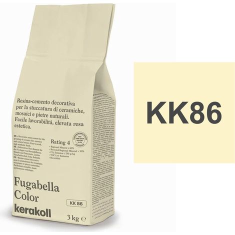 Kerakoll FUGABELLA COLOR KK86 resina stucco piastrelle mosaici marmi 3 KG (1/2)