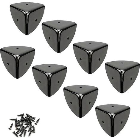 Eckenschützer aus Eisen, schwarz, Dekor, Schwarz