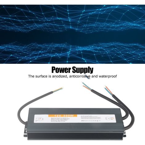 Alimentation à découpage étanche ultra-mince 350 W câblée, alimentation étanche pour pilote de LED, tension d'entrée : AC 170-250 V, DC 12 V (1/5)