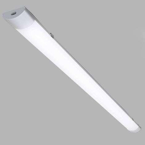 SWANEW LED Luminaire pour locaux humides Blanc neutre Atelier Plafonnier Garage 150cm 48W (1/5)