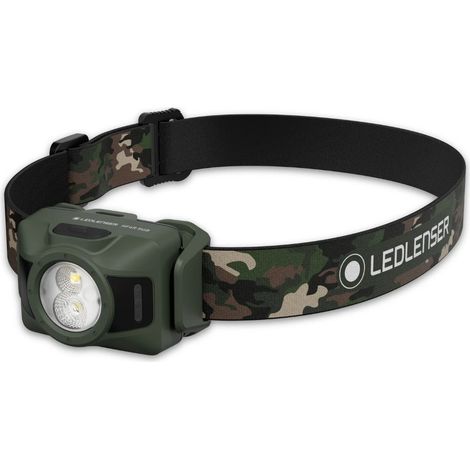 Ledlenser LED Head Torch Rechargeable 650lm 130m Beam RGB IP67 Camouflage HF4R (1/5)