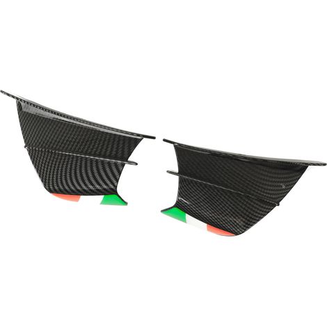 Ailerons latéraux Moto Spoiler Carénages Winglets Compatibles NINJA 400 250 Z900 Z1000 Style Fibre Carbone Brillant (1/5)