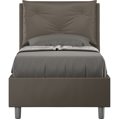 Letto Singolo 80x200 cm con Rete Appia Cappuccino (1/5)