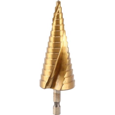 Foret étagé en acier rapide avec poignée hexagonale pour le perçage du bois, 4 mm à 32 mm (1/5)