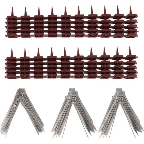 15ft Stainless Steel Bird Spikes, Pigeon Deterrent Device for Fence, Roof, Mailbox, Window SK430 (4+2) (1/5)