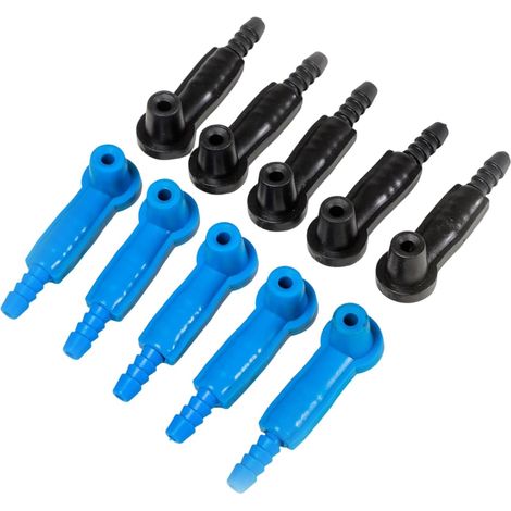 Lot de 10 connecteurs de changeur de liquide de frein automobile pour pompes de purge - Connecteurs de purge professionnels (1/5)