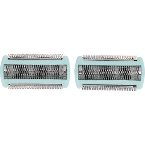 Elektrischer Scherkopf, 2er-Pack für Epilierer BRL130/BRL140 – Kompatibles Ersatzteil, für Nass- und Trockenrasur, für Frauen, Aluminiumklingen, kompakte Größe (1/5)