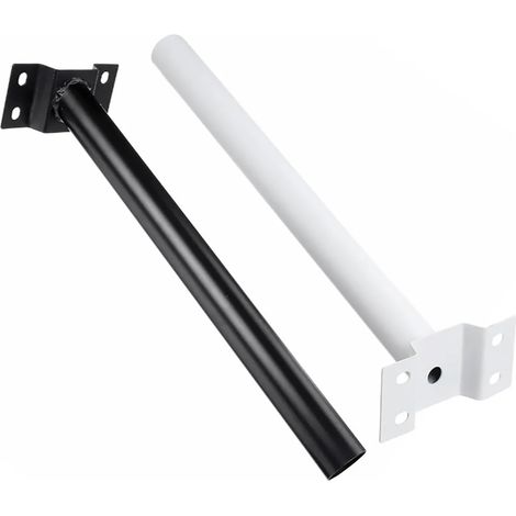 Palo da supporto per lampione stradale montaggio a muro A33 lunghezza 49cmColore BIANCO