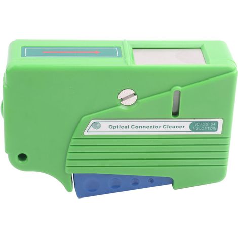 UlisemNettoyant pour Fibre Optique, Cassette de Cassette, Nettoyeur de connecteur de Fibre Optique pour connecteurs FC/SC/LC/MU/D4/DIN (500+ lingettes de Nettoyage) (1/4)