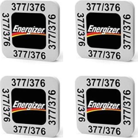 .4 piles Energizer 377/376 SR626SW/SR626W.