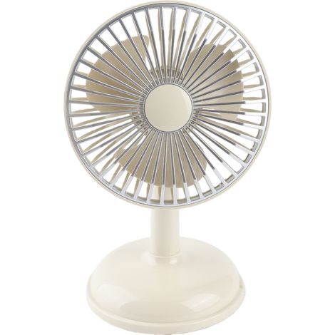 Ventilador de Mesa Retro USB Recargable, Diseño Compacto y Ligero de 330g con Rejilla Desmontable – Ideal para Oficina y Viajes (1/5)