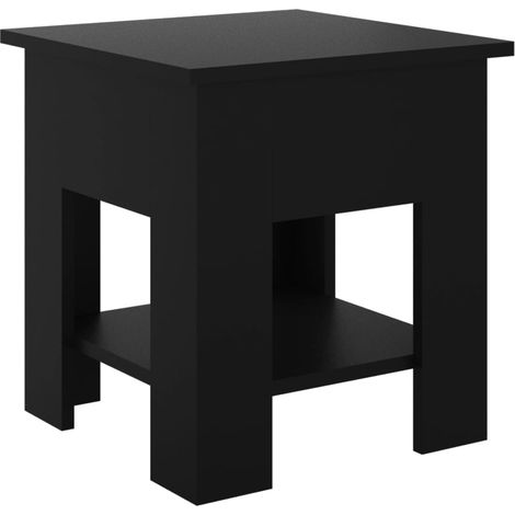 Maison Exclusive - Couchtisch Schwarz 40x40x42 cm Holzwerkstoff