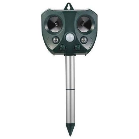 Repulsif Chat Ultrason Solaire Exterieur Sensibilite Et Frequence Reglable Pour Repousser Animaux Nuisibles Protecteur De Jardin..dyk. (1/4)