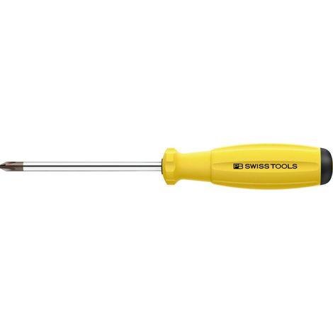 PB Swiss Tools Schraubendreher, für Phillips, mit 2K-SwissGrip-Heft, ESD, Kreuzschlitzgröße 1 (1/2)