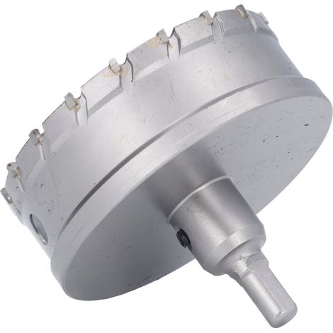 Scie cloche carbure TCT 95mm / 3,74in, trépan pour métal et bois, fraise de perçage, ouvreuse (1/5)